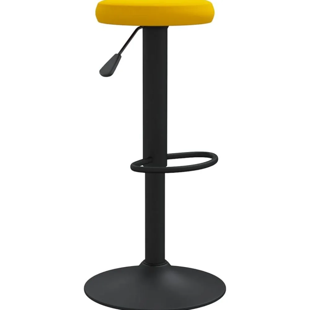 vidaXL Taburetes de cocina 2 unidades terciopelo Amarillo mostaza Sale