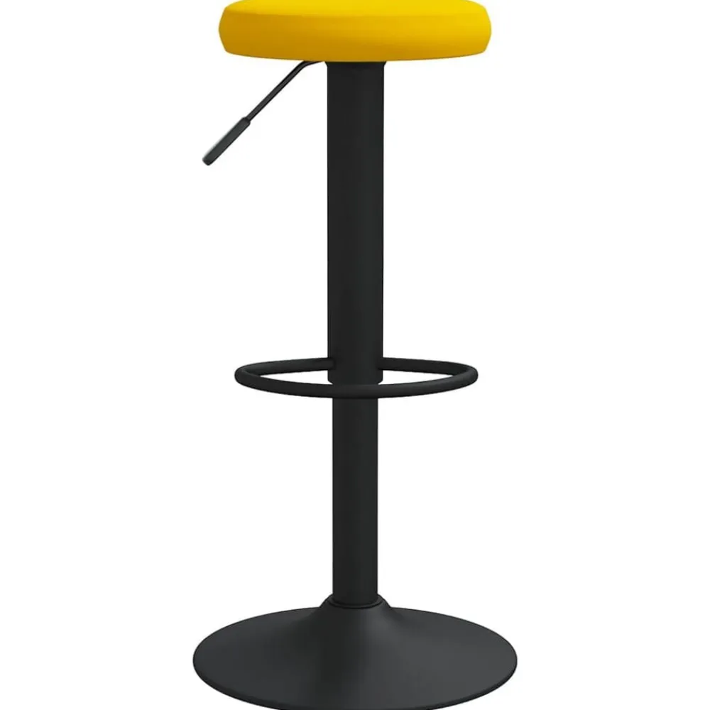 vidaXL Taburetes de cocina 2 unidades terciopelo Amarillo mostaza Sale