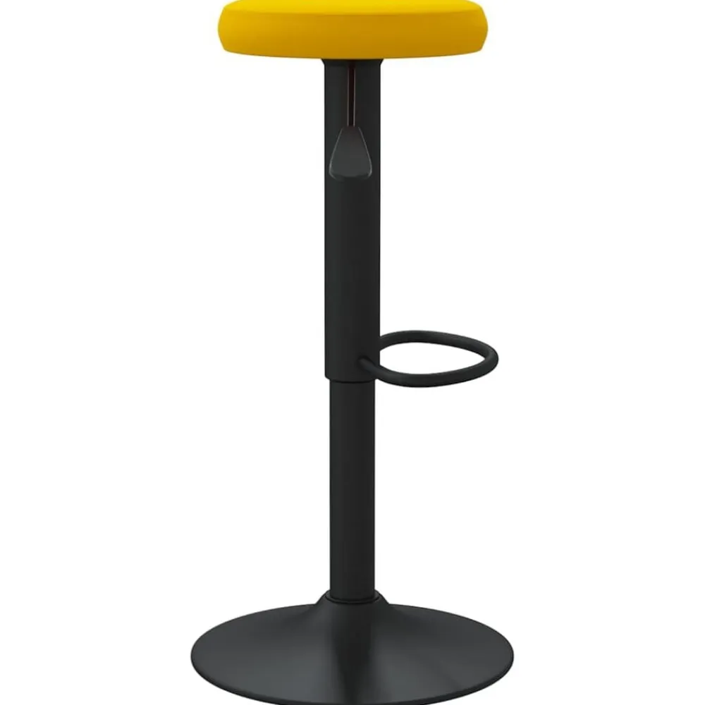 vidaXL Taburetes de cocina 2 unidades terciopelo Amarillo mostaza Sale