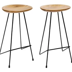 vidaXL Sillas-Taburetes de cocina 2 unidades madera maciza de teca