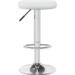 vidaXL Sillas-Taburetes de cocina 2 unidades cuero sintético