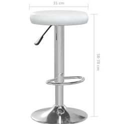vidaXL Sillas-Taburetes de cocina 2 unidades cuero sintético