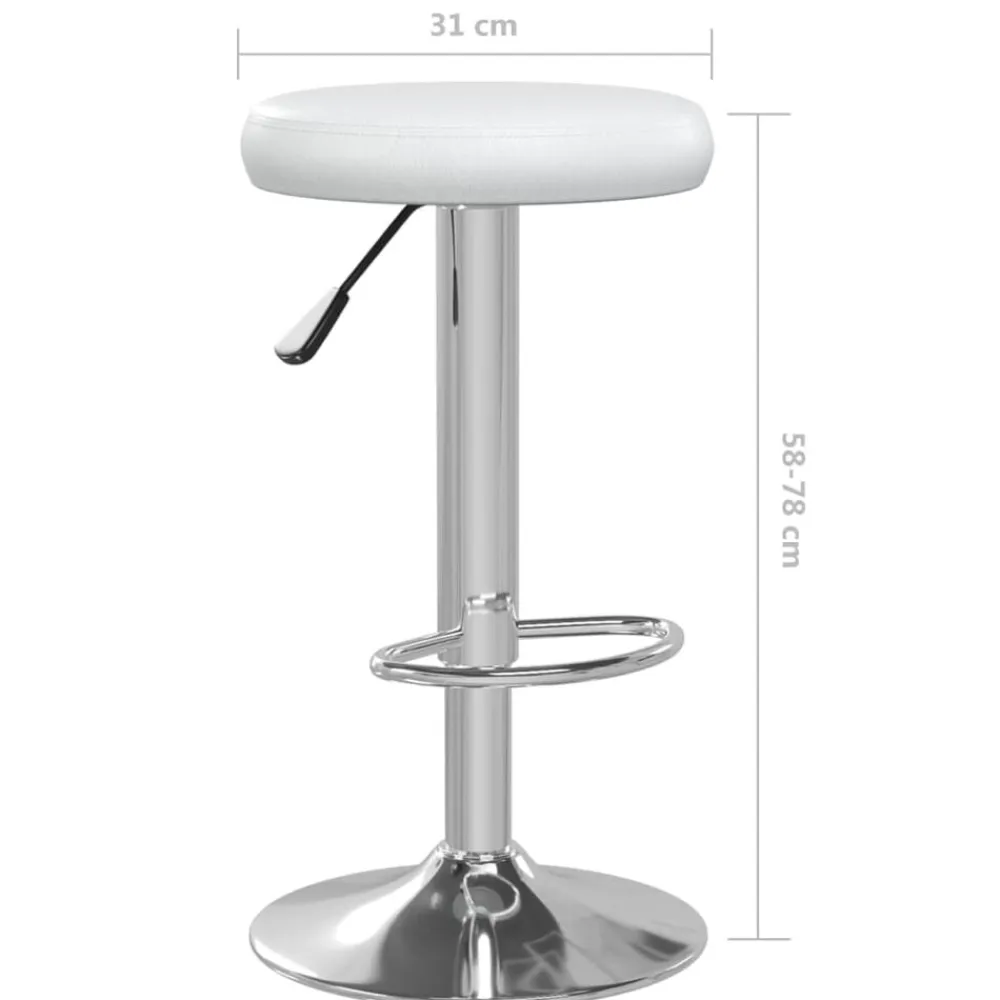vidaXL Sillas-Taburetes de cocina 2 unidades cuero sintético