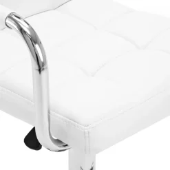 vidaXL Taburetes de cocina 2 unidades cuero sintético Blanco Online