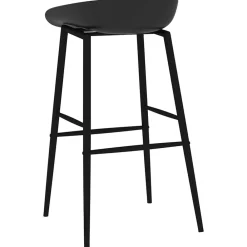 vidaXL Taburetes de cocina 2 unidades Negro New