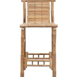 vidaXL Sillas-Taburetes de cocina 2 unidades bambú