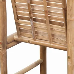 vidaXL Sillas-Taburetes de cocina 2 unidades bambú