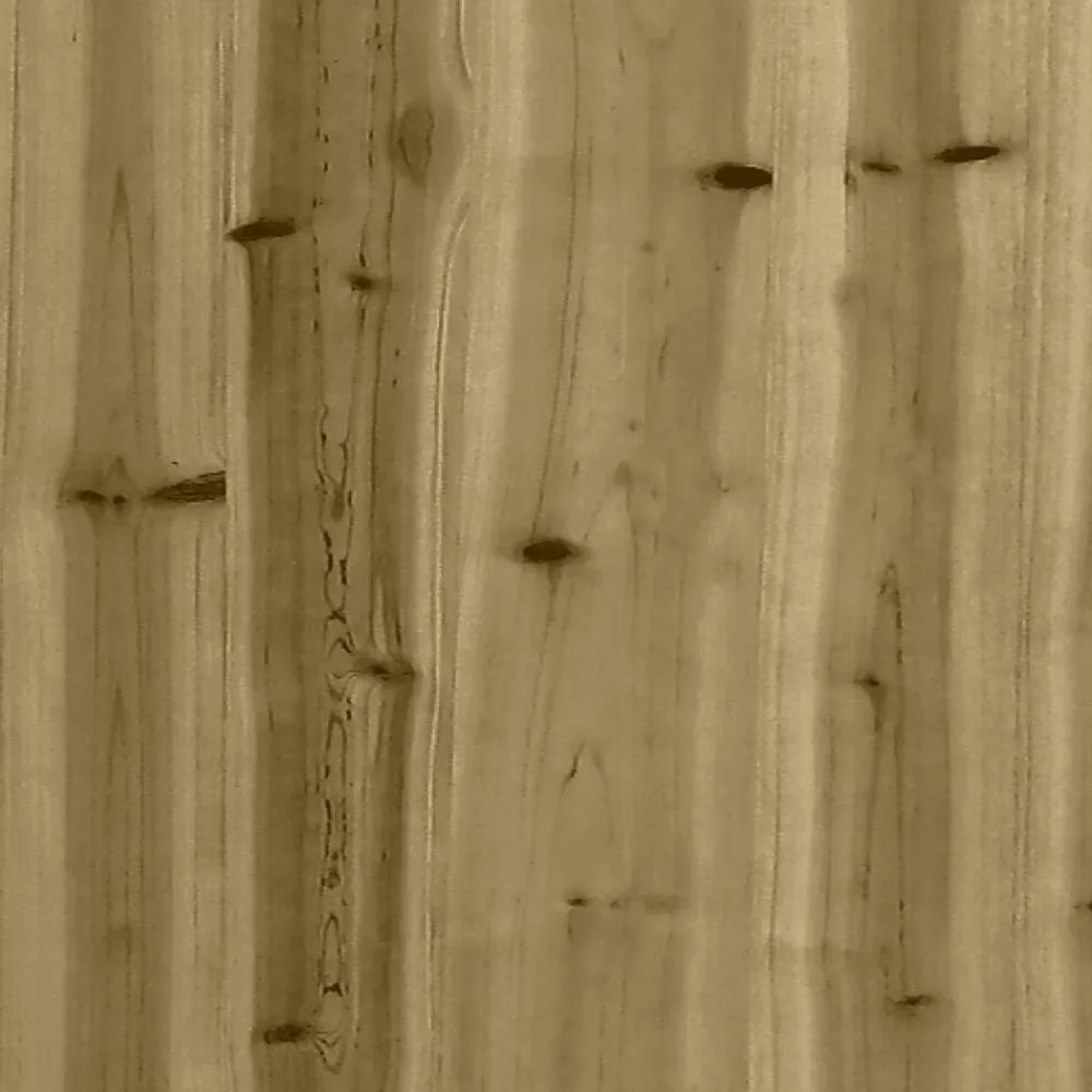 vidaXL Taburetes de jardín con cojines 2 uds madera de pino impregnada Impregnado natural New