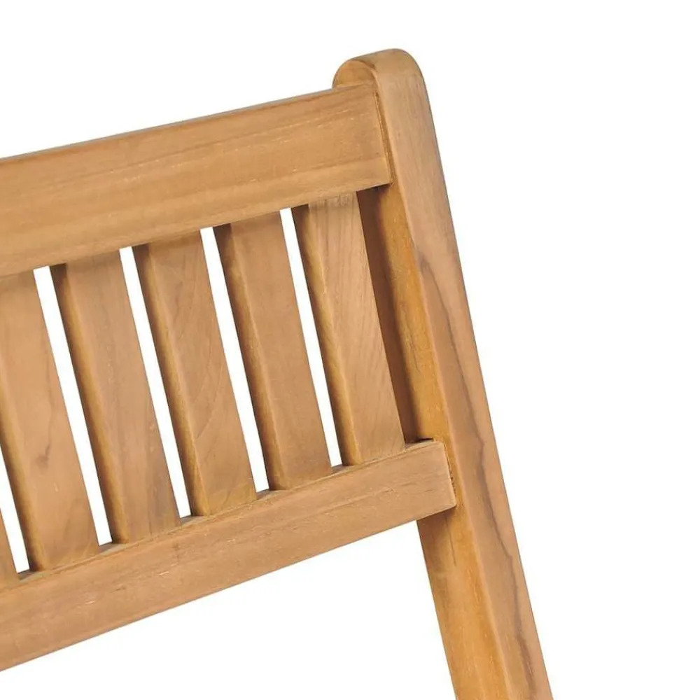 vidaXL Muebles De Jardín-Taburetes plegables de bar de jardín 2 uds madera teca maciza