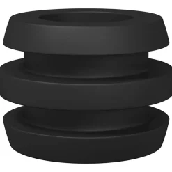 vidaXL Tacos de futbolín 16 pcs Negro 3 x 3 x 2 cm TPE Outlet