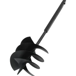 vidaXL Herramientas-Taladro de tierra con mango 250 mm tubo de extensión 12 m acero