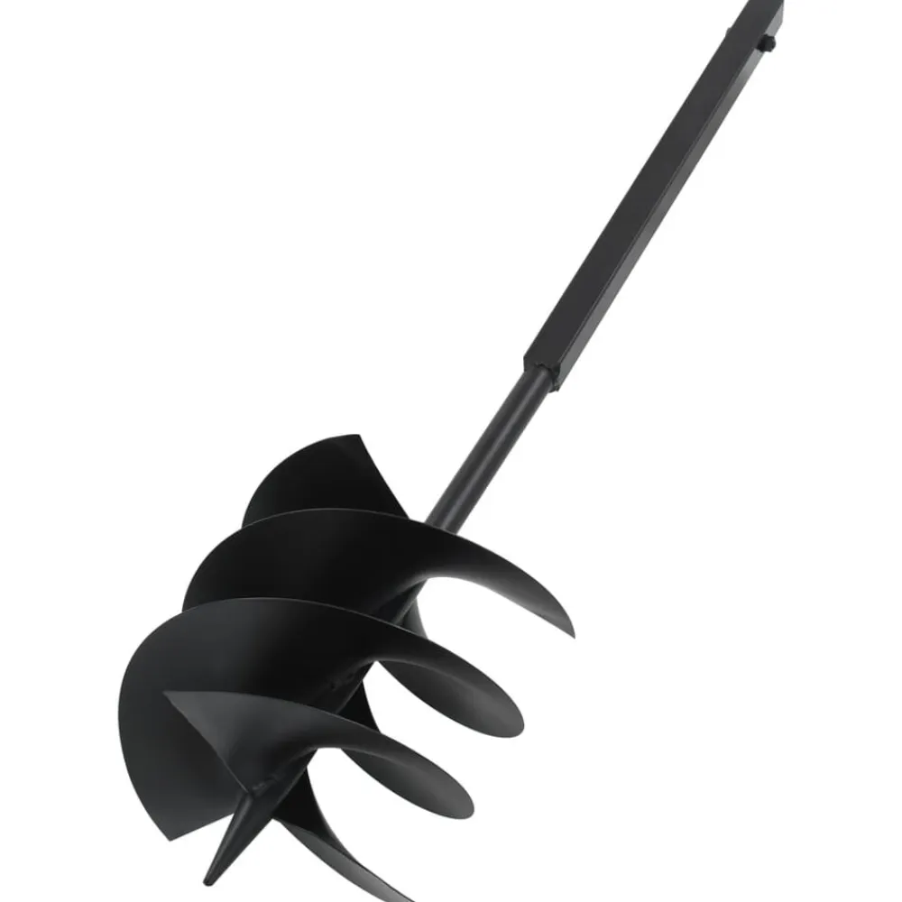 vidaXL Herramientas-Taladro de tierra con mango 250 mm tubo de extensión 12 m acero