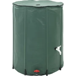 vidaXL Tanque de agua de lluvia plegable 750 L Verde Hot