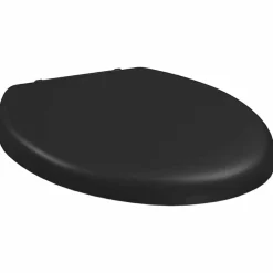 vidaXL Tapa de váter cierre suave y desenganche rápido negra Negro New