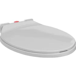 vidaXL Tapa de WC cierre suave desenganche rápido ovalada Gris claro Online
