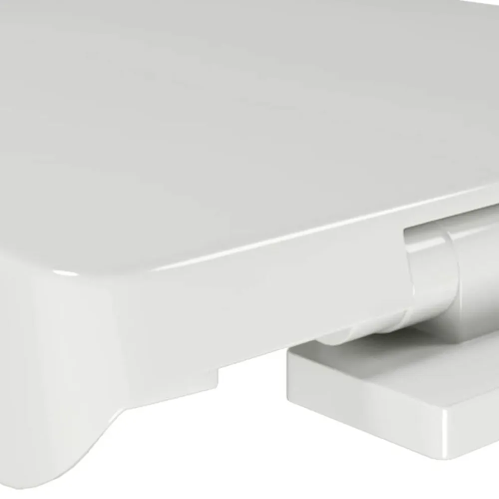 vidaXL Tapa y asiento de váter con cierre suave cuadrado blanco Best