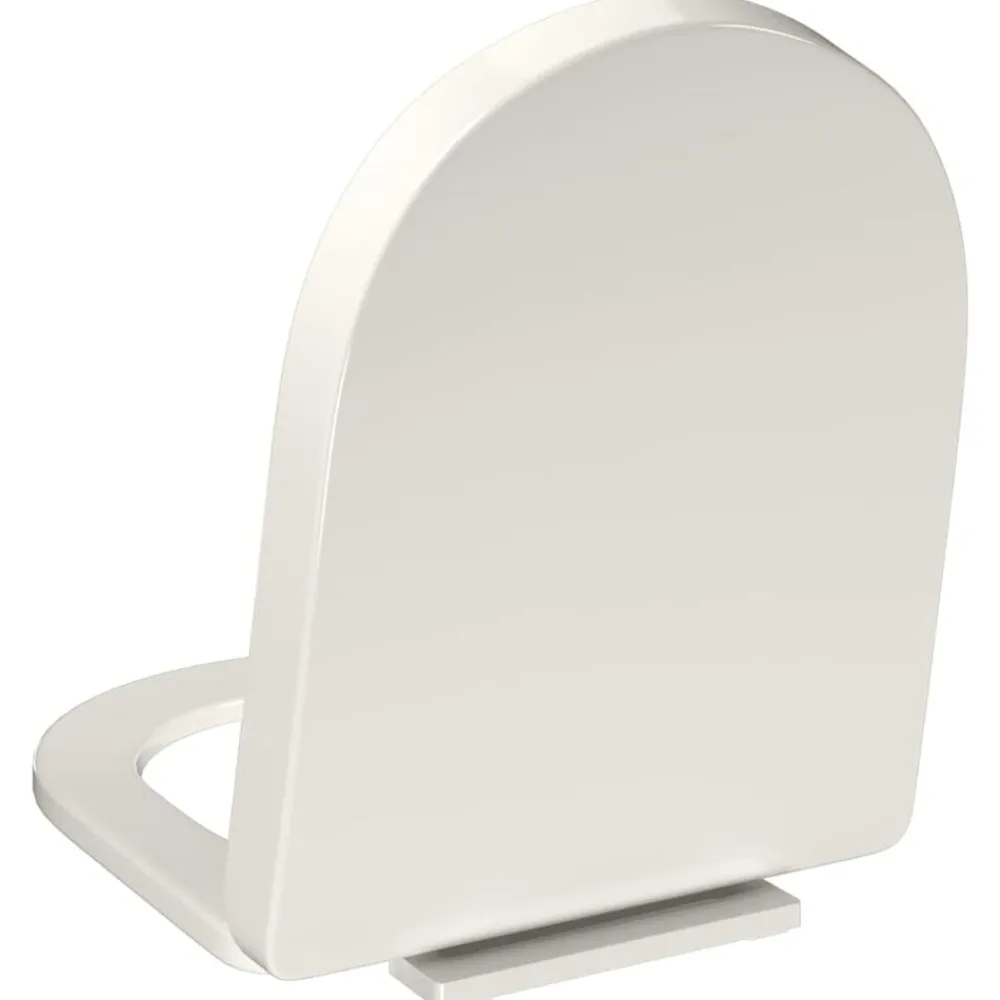 vidaXL Tapa y asiento de váter con cierre suave cuadrado blanco Best