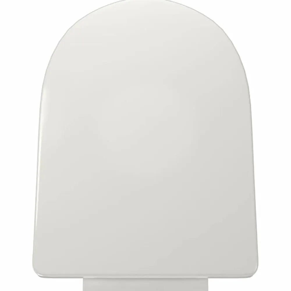 vidaXL Tapa y asiento de váter con cierre suave cuadrado blanco Best