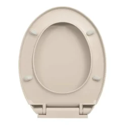 vidaXL Fontanería-Tapa y asiento de váter cierre suave ovalada color