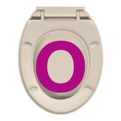 vidaXL Fontanería-Tapa y asiento de váter cierre suave ovalada color
