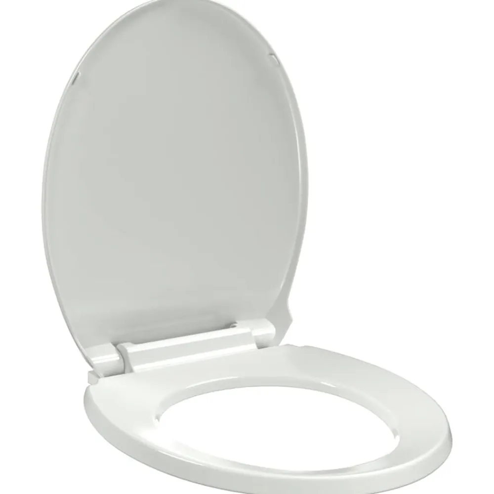 vidaXL Tapa y asiento de váter con cierre suave ovalado blanco Online