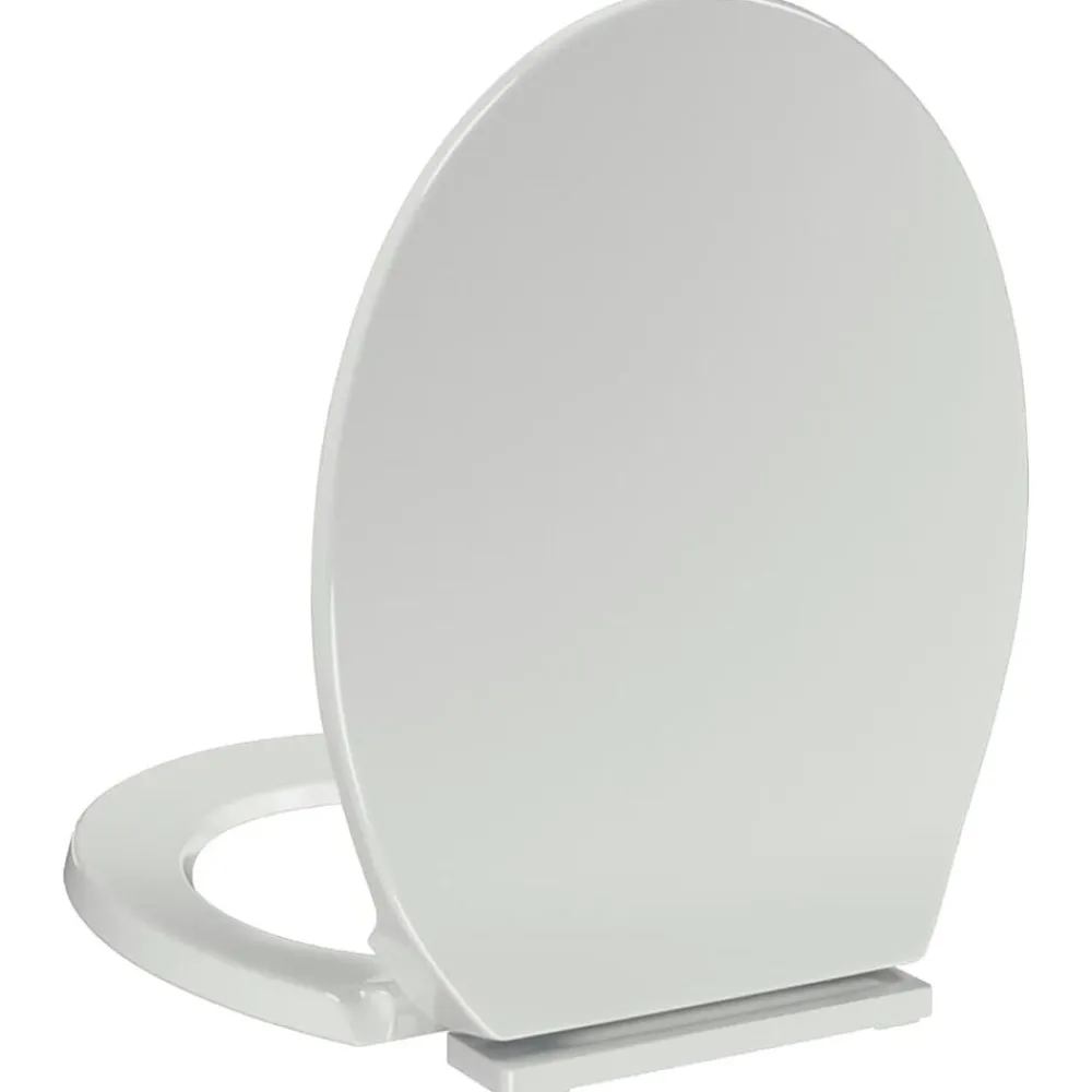 vidaXL Tapa y asiento de váter con cierre suave ovalado blanco Online