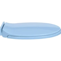 vidaXL Tapa y asiento de váter con cierre suave ovalada Azul Clearance
