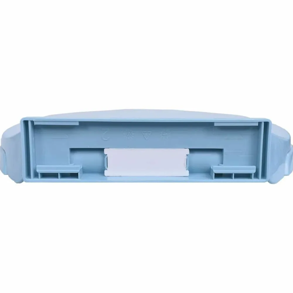 vidaXL Tapa y asiento de váter con cierre suave ovalada Azul Clearance