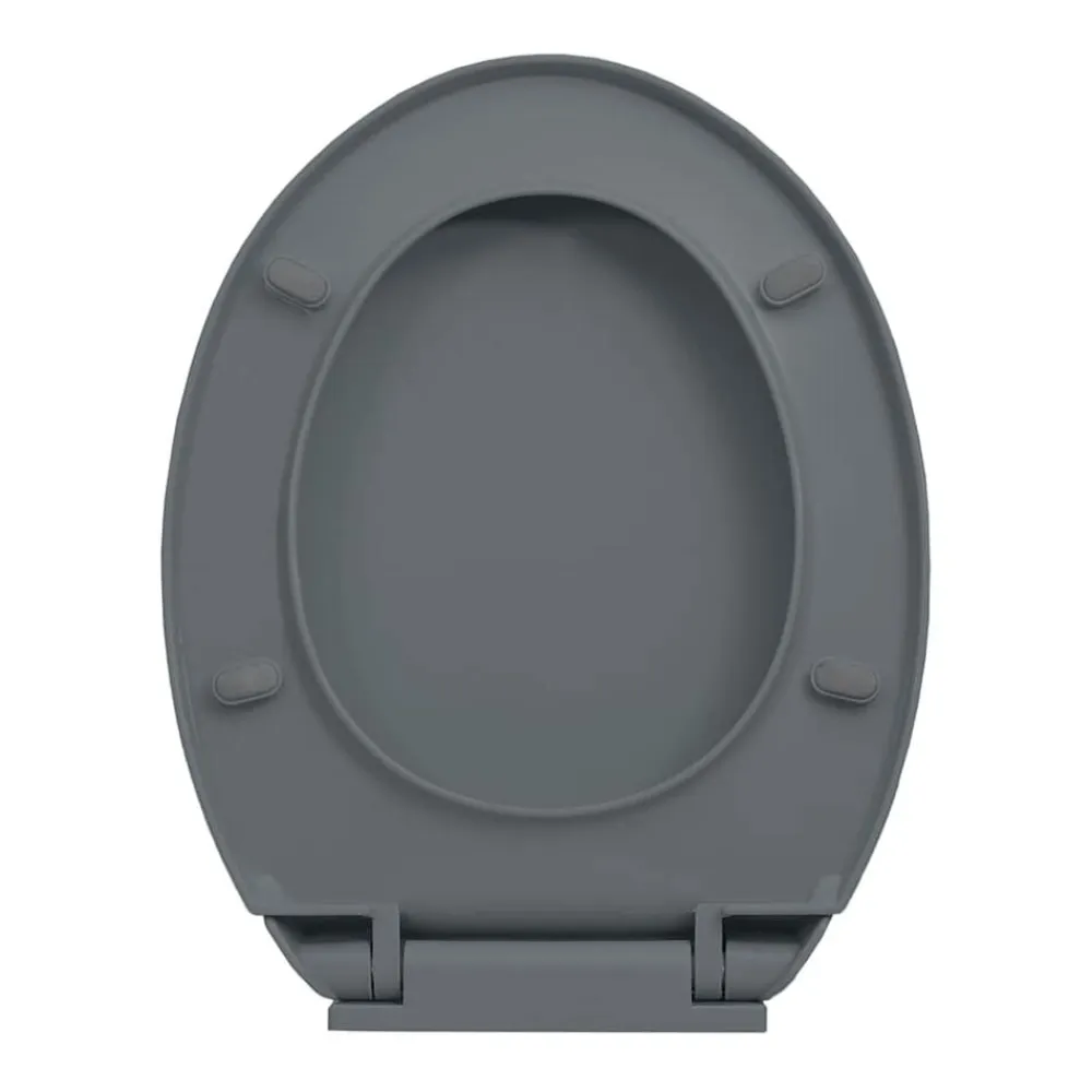 vidaXL Fontanería-Tapa y asiento de váter con cierre suave ovalada