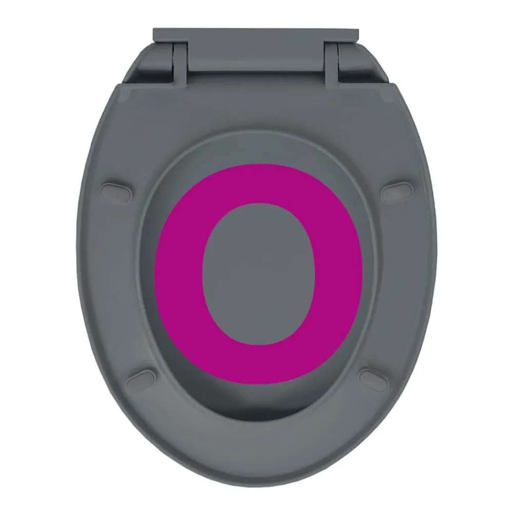 vidaXL Fontanería-Tapa y asiento de váter con cierre suave ovalada