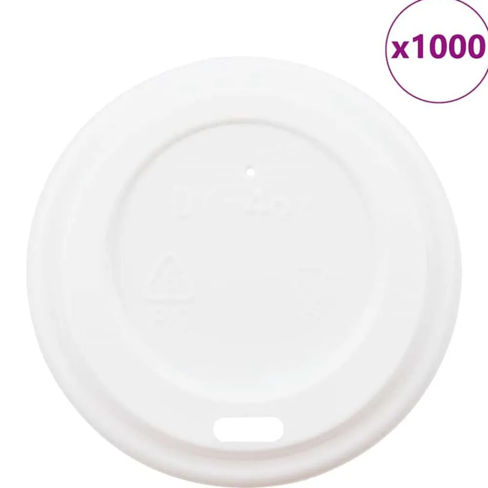 vidaXL Tapas de cartón para vasos de café Ø60 mm 4oz 1000 uds New