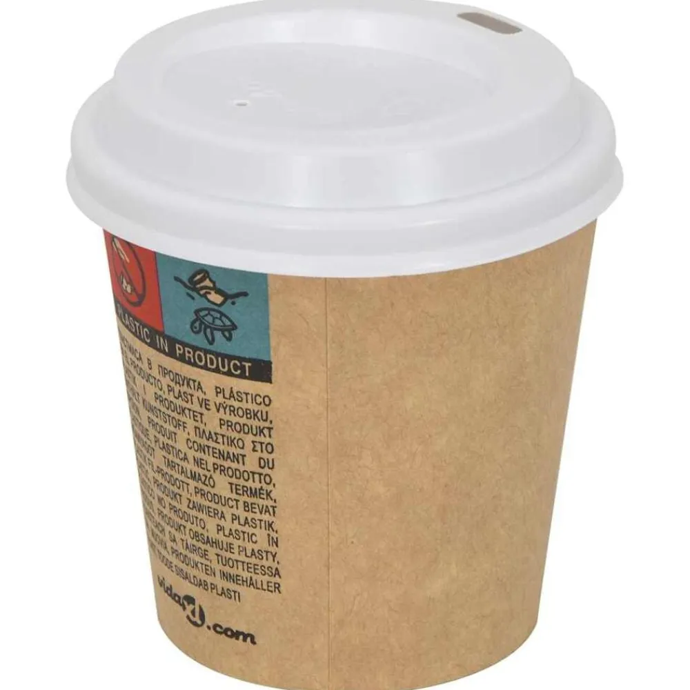 vidaXL Tapas de cartón para vasos de café Ø60 mm 4oz 1000 uds New