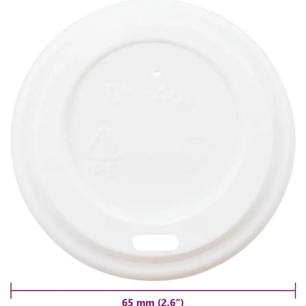 vidaXL Tapas de cartón para vasos de café Ø60 mm 4oz 1000 uds New
