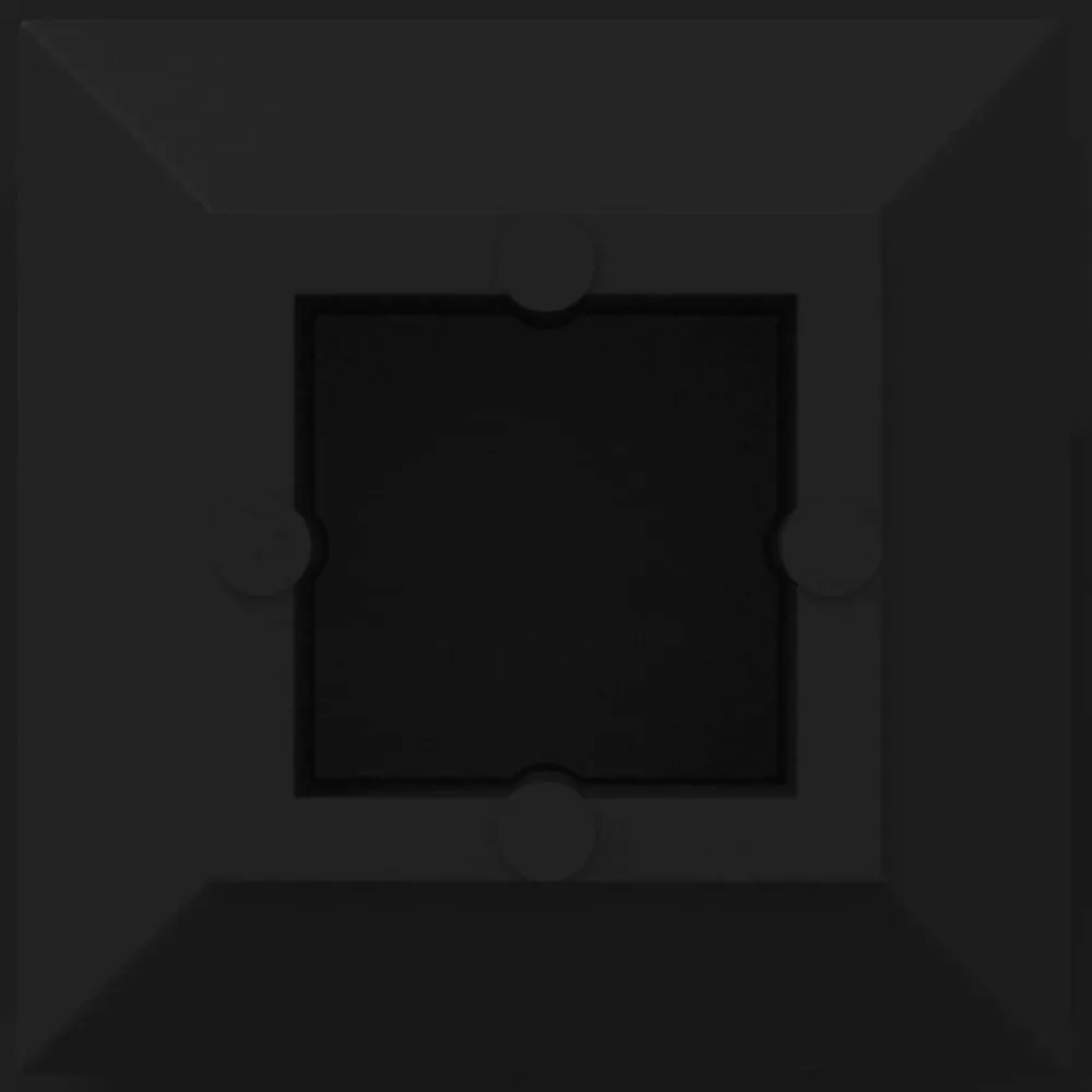vidaXL Tapas de Finalización 2 pcs Negro 15 x 15 x 15 mm PP Clearance