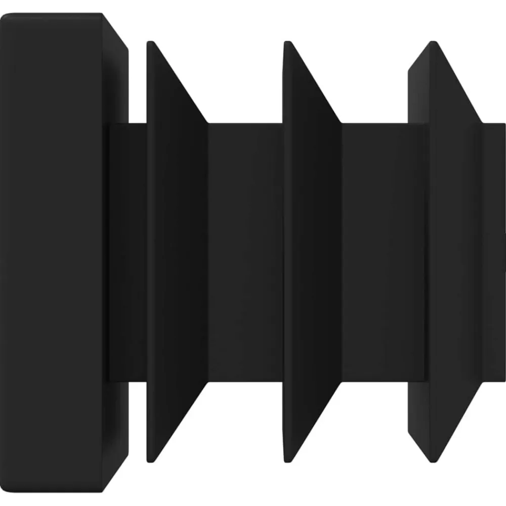 vidaXL Tapas de Finalización 2 pcs Negro 15 x 15 x 15 mm PP Clearance