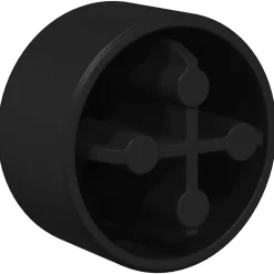 vidaXL Juegos De Interior-Tapas de mesa de futbolín 10 pcs Negro 1,5 x 1,5 x 1 cm PP