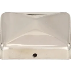 vidaXL Vallas De Jardín-Tapas piramidales postes valla 6 uds acero inoxidable 71x71 mm