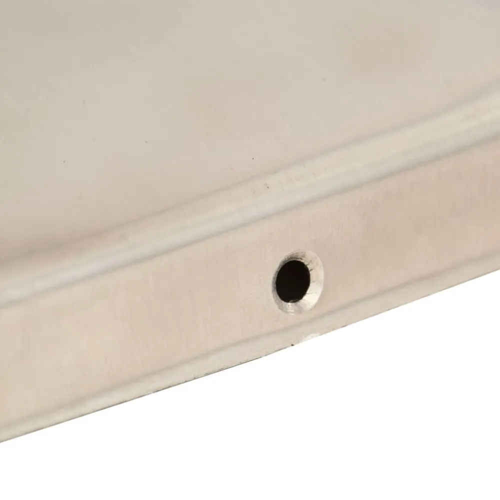 vidaXL Vallas De Jardín-Tapas piramidales postes valla 6 uds acero inoxidable 71x71 mm