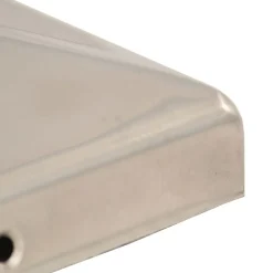 vidaXL Vallas De Jardín-Tapas piramidales postes valla 6 uds acero inoxidable 71x71 mm