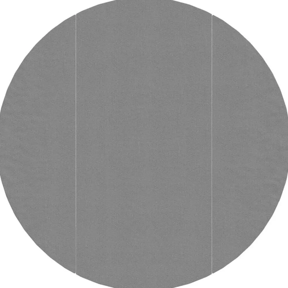 vidaXL Piscina Y Spa-Tapiz de suelo piscina geotextil de poliéster gris claro Ø306cm