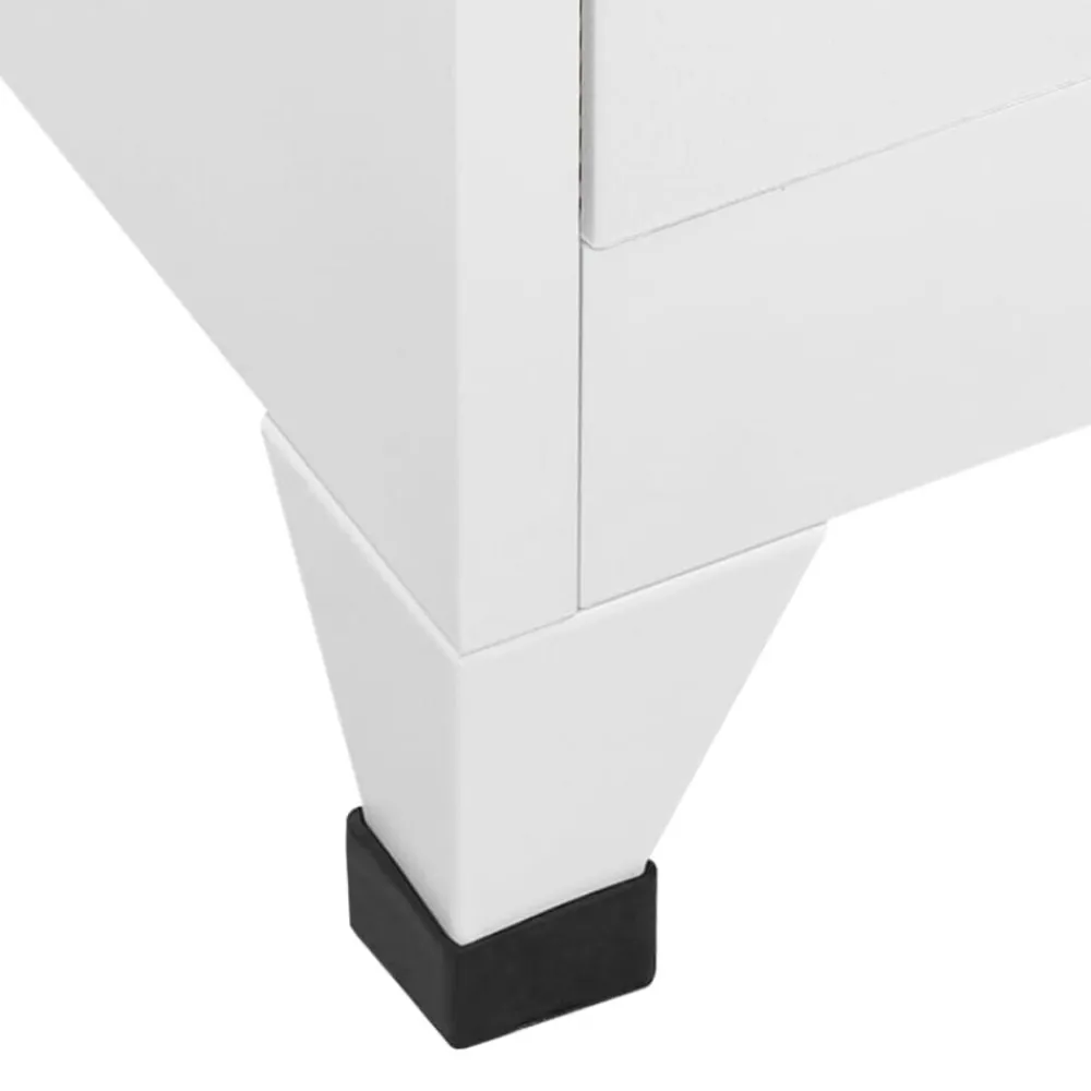 vidaXL Taquilla con 9 compartimentos acero 90x45x180 cm Gris Best
