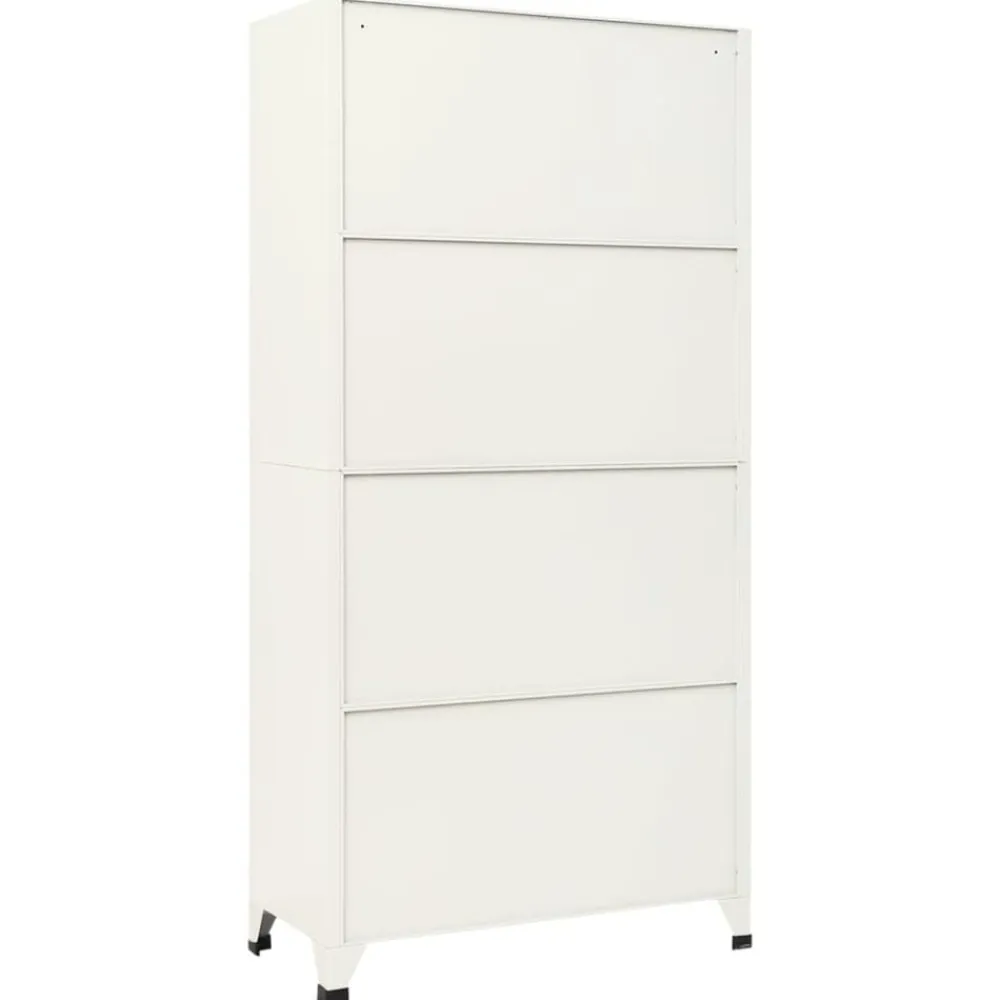 vidaXL Taquilla de acero 90x45x180 cm Gris y azul Discount