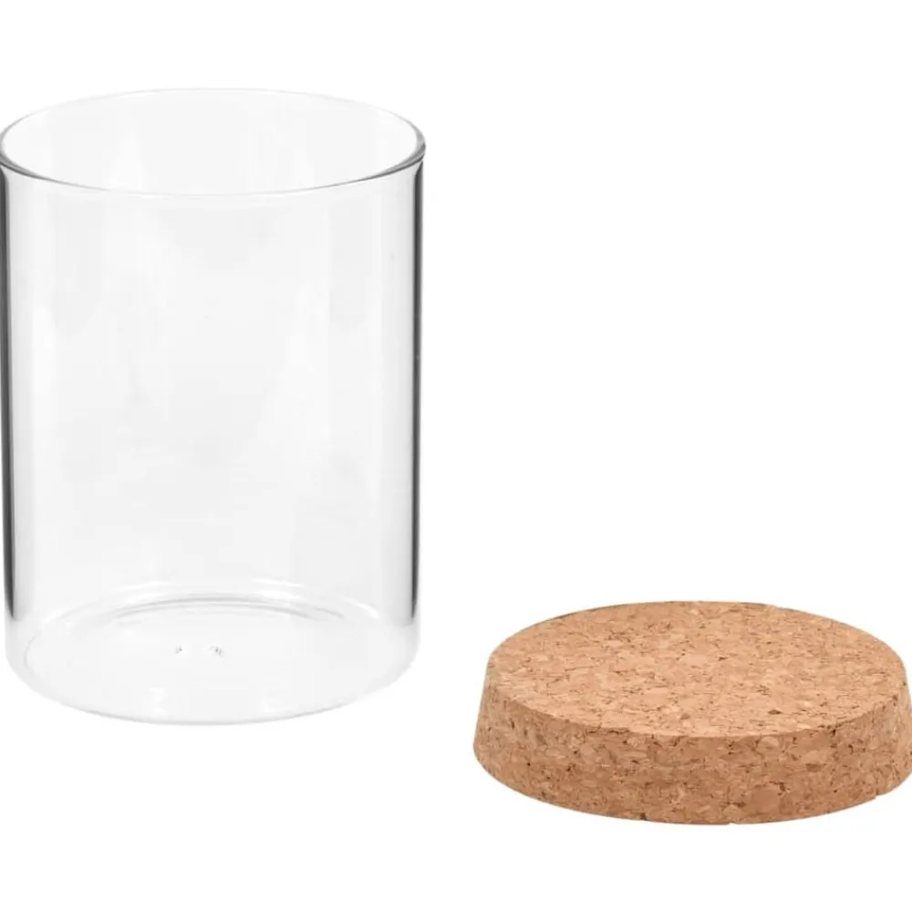 vidaXL Tarros de almacenaje con tapa de corcho 6 unidades 650 ml Hot