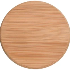 vidaXL Cocina Y Comedor-Tarros de almacenaje con tapa de bambú 4 unidades 1200 ml