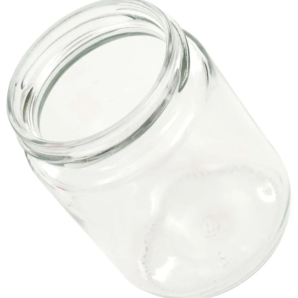 vidaXL Tarros de mermelada de vidrio tapa blanca y roja 48 uds 230 ml Blanco y rojo