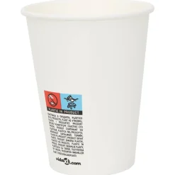 vidaXL Restauración-Tazas de café de papel 1000 uds 12oz 300ml blanco