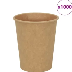 vidaXL Tazas de café de papel 1000 uds 8oz 200ml marrón Outlet