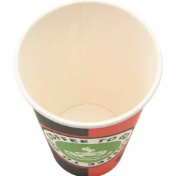 vidaXL Restauración-Tazas de café de papel 1000 uds 16oz 400ml rojo y negro