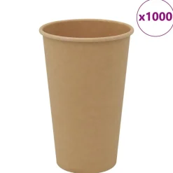vidaXL Tazas de café de papel 1000 uds 16oz 400ml marrón Online