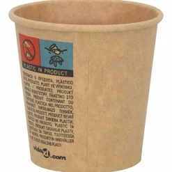 vidaXL Restauración-Tazas de café de papel 1000 uds 4oz 100ml marrón